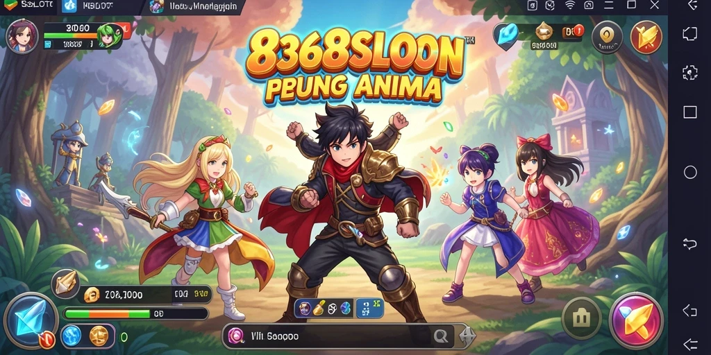 Gameplay 8368SLOT dengan karakter Anime yang menawan.