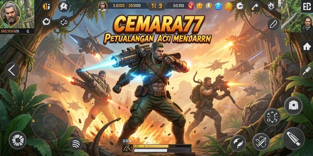 Tampilan gameplay action yang mendebarkan dan penuh adrenalin.