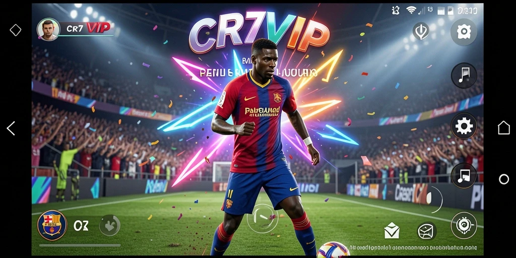 Screenshot gameplay CR7VIP yang menampilkan interaksi musik yang seru.