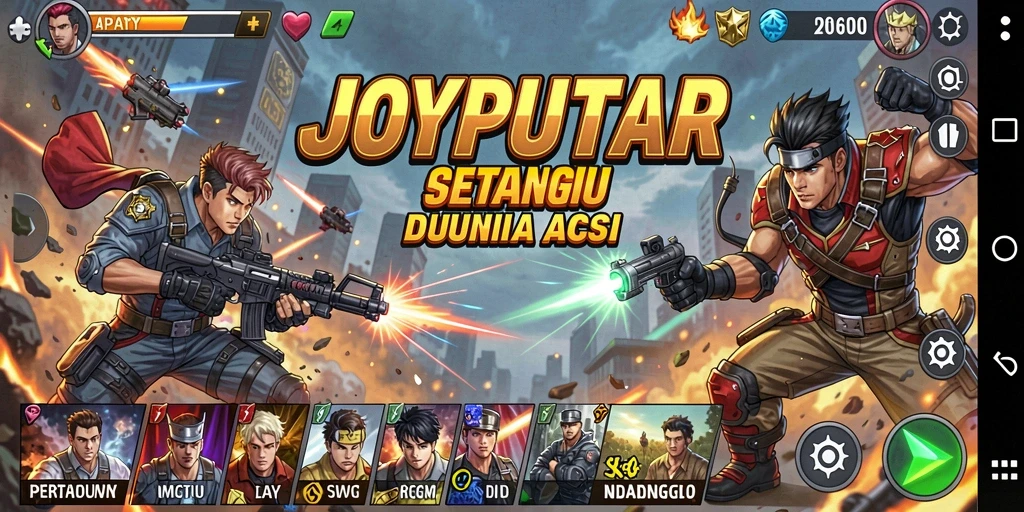 Tampilan gameplay seru dari JOYPUTAR yang penuh aksi.