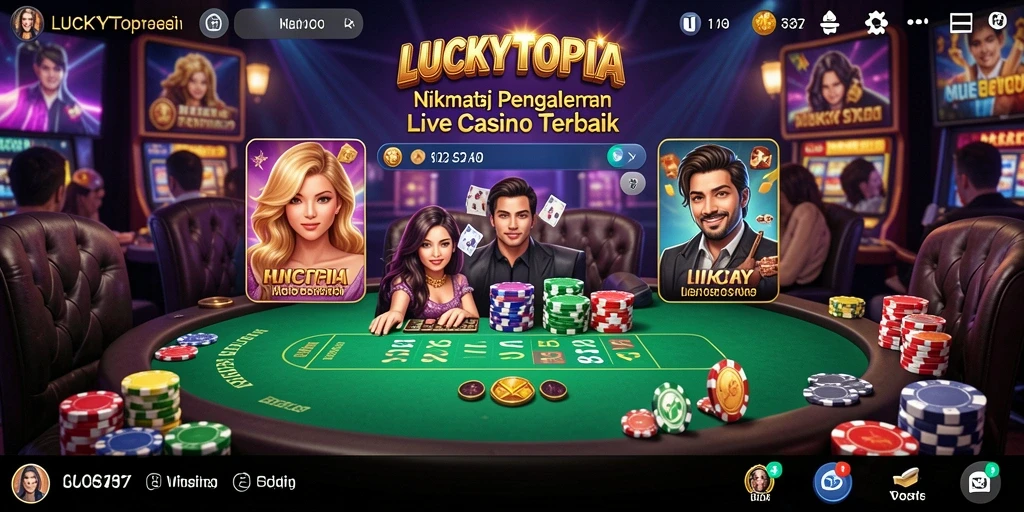 Dengan dealer profesional dan gameplay yang menarik di LUCKYTOPIA.