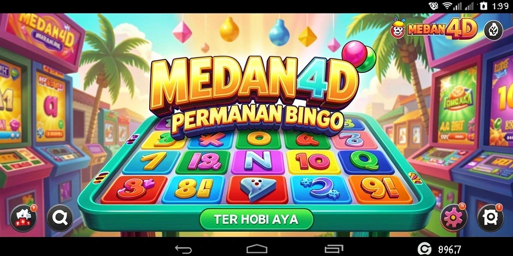 Screenshot MEDAN4D menunjukkan gameplay seru permainan Bingo.