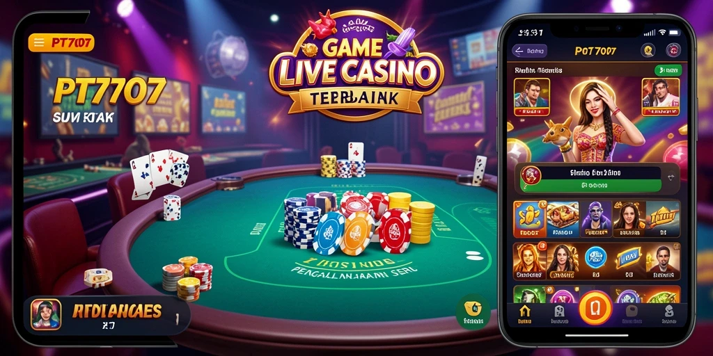 Gameplay PT707 yang mendebarkan dengan dealer langsung dan interaksi nyata.