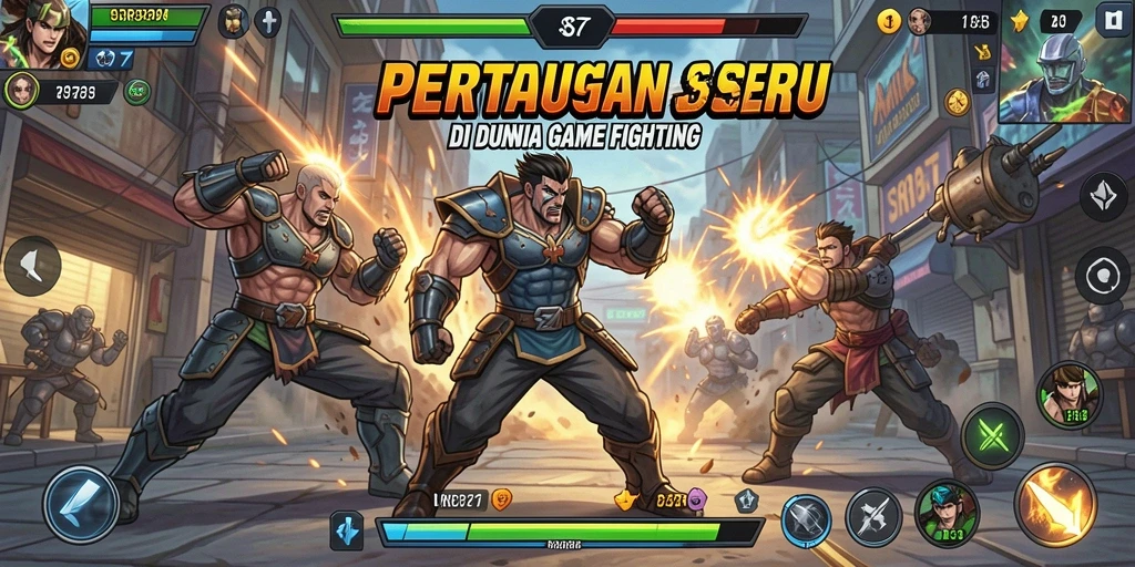 Tampilan gameplay SR877 yang mendebarkan dengan aksi Fighting seru.
