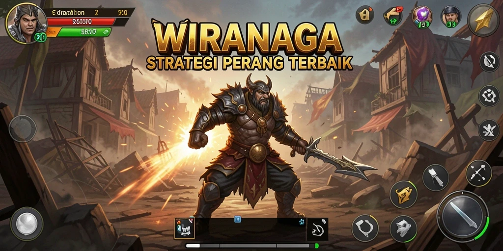 Tampilan gameplay WIRANAGA yang menegangkan dan strategis.